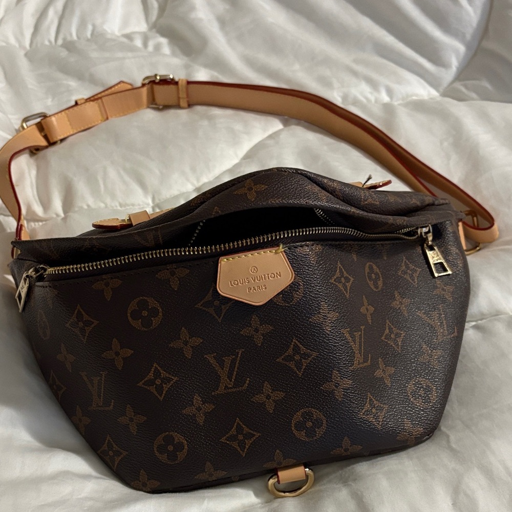 Inspired by Dark Brown Monogram Fanny pack